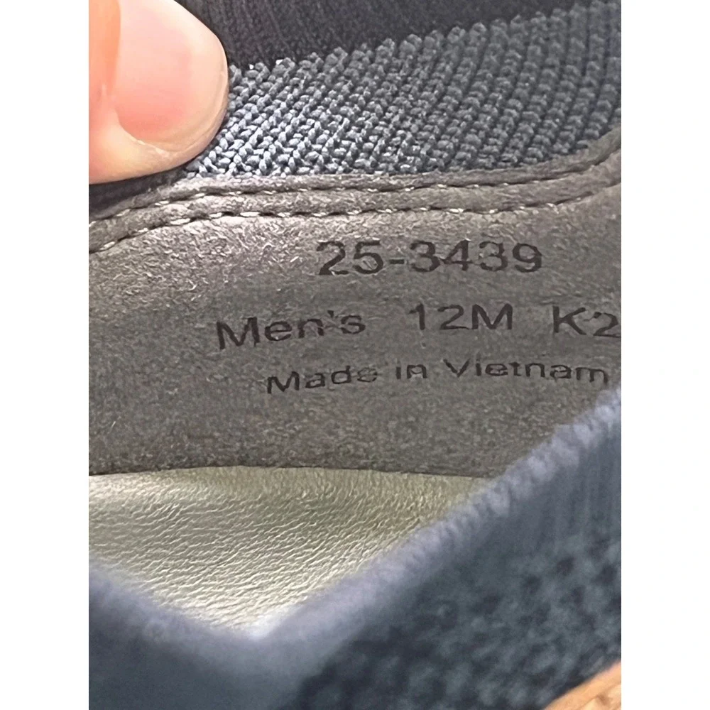 Johnston & Murphy Amherst Knit U-Throat Sneakers Mens 12 M Navy 25-3439